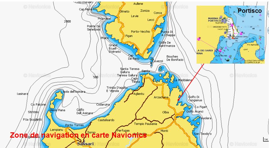 AR 17 prog sardaigne portisco carte
